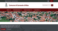 Desktop Screenshot of comune.ceresoledalba.cn.it